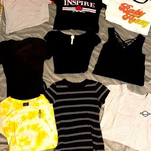 Body Suits / Crop Top T-Shirts / Variety of Shirts